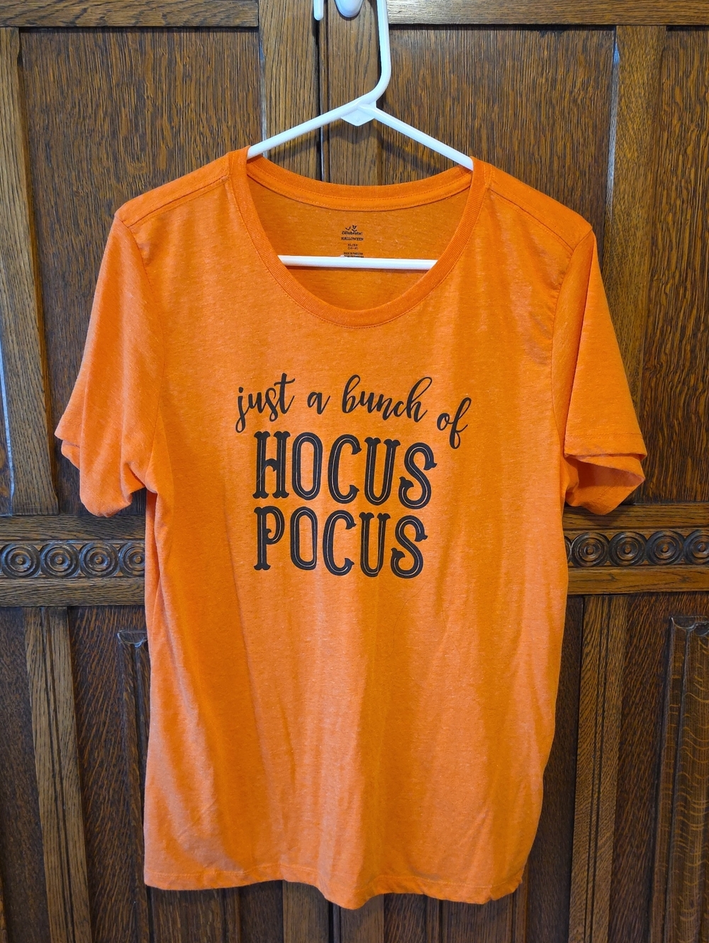 Women's Orange 'Just a Bunch of Hocus Pocus' Graphic Tee